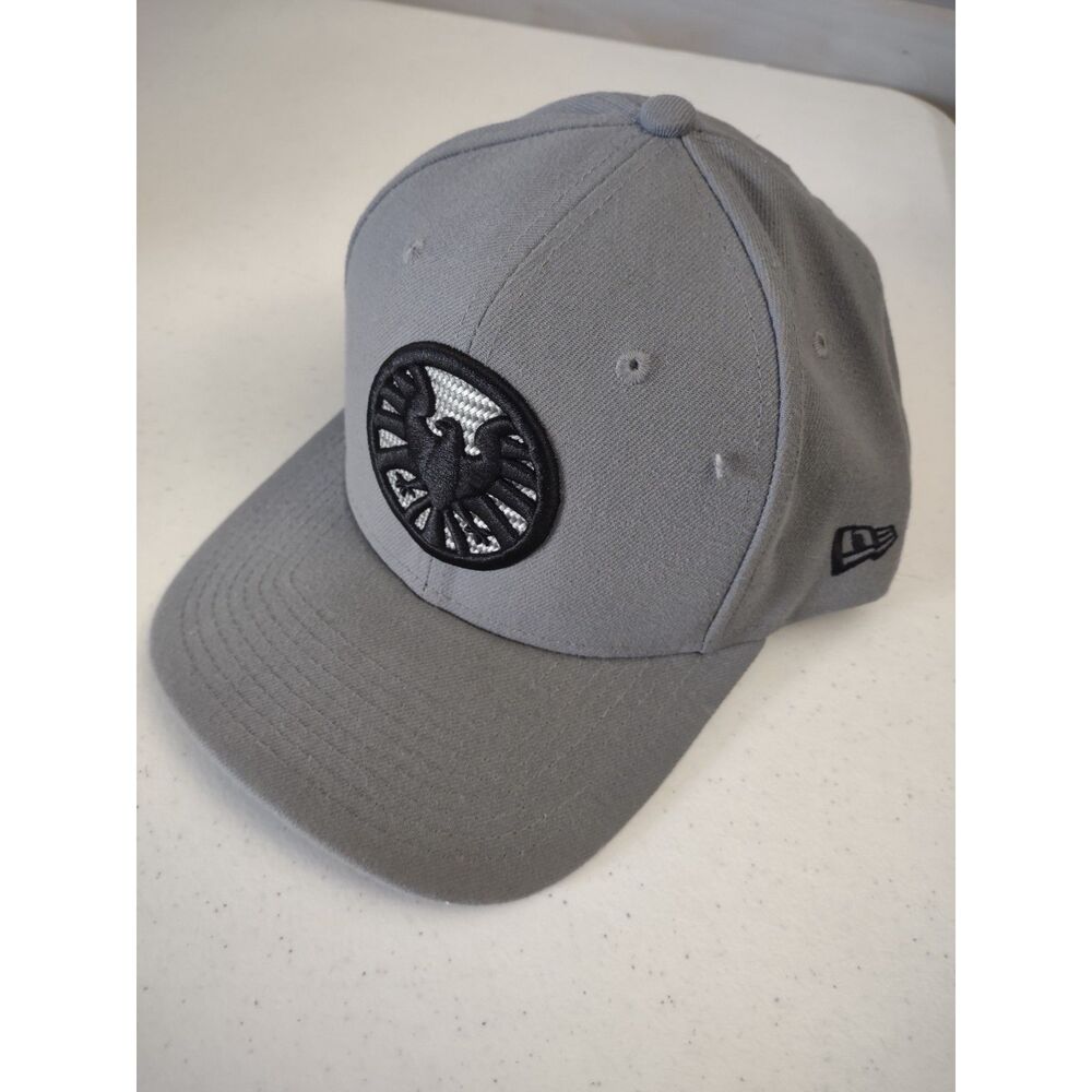 New Era Marvel SHIELD Snapback Hat Gray Black Adjustable Captain America - Picture 3 of 5